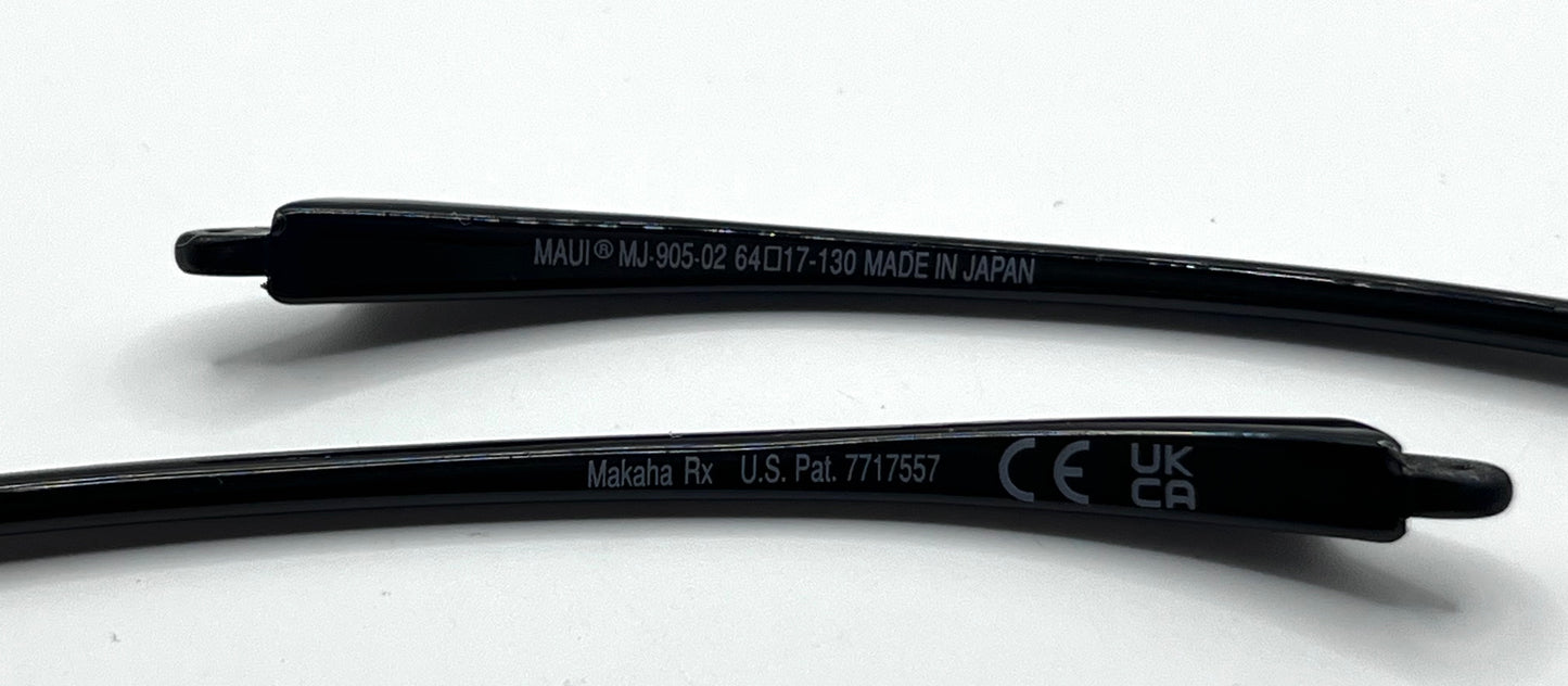 Maui Jim 905 Both Temples Black