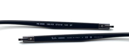 Ray Ban 3686 Both Temples Black