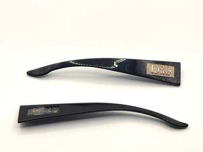 Christian Dior Night 4 Both Temples Shiny Black