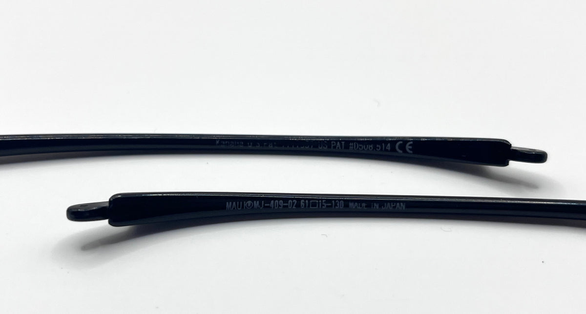 Maui Jim 409 Both Temples Shiny Black
