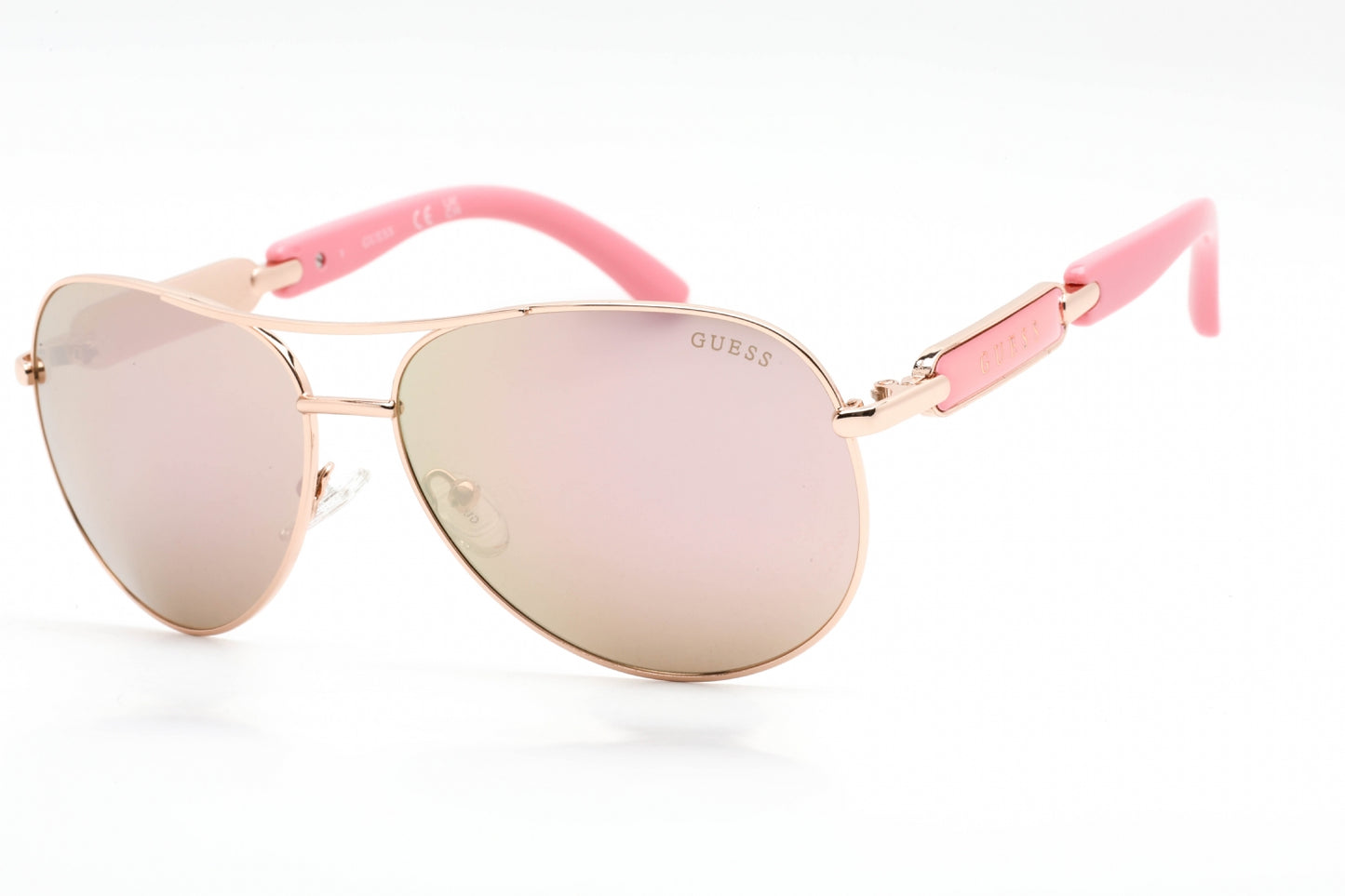 Guess 7295 28g Sunglasses Shiny Rose Gold Size : 60