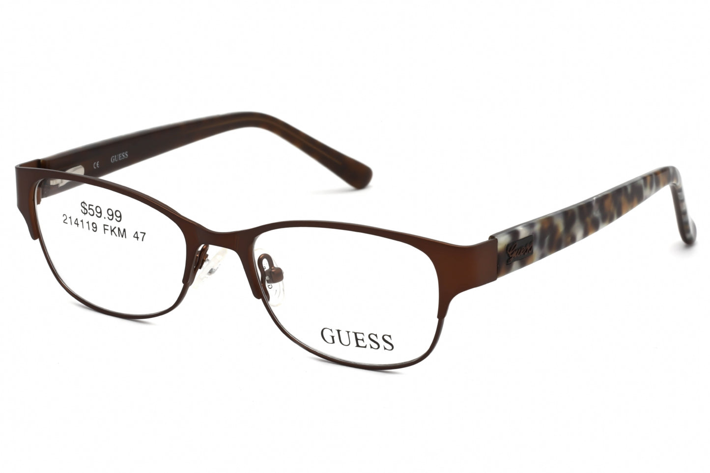 Guess 9123-3 D96 Eyeglasses Brown Size : 47