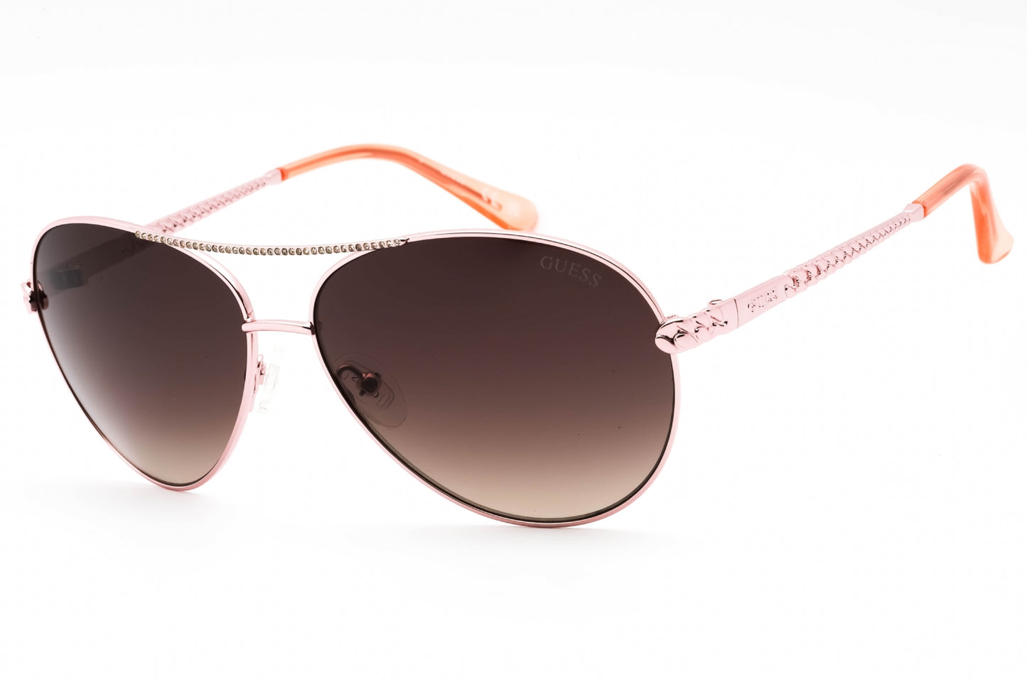Guess 7470 28f Sunglasses Shiny Rose Gold Size : 60