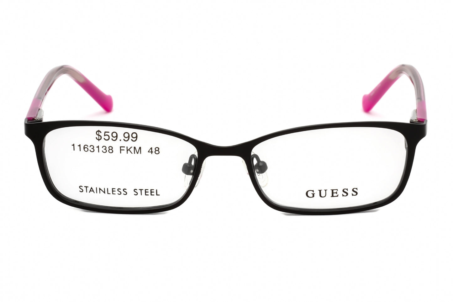 Guess 9155-3 05 Eyeglasses Black Pink Size : 48