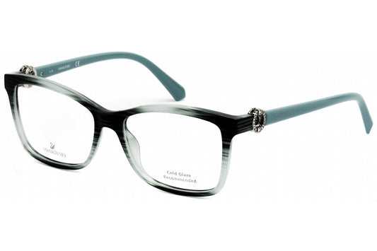 Swarovski 5255 87 Eyeglasses Shiny Turquoise Size : 53