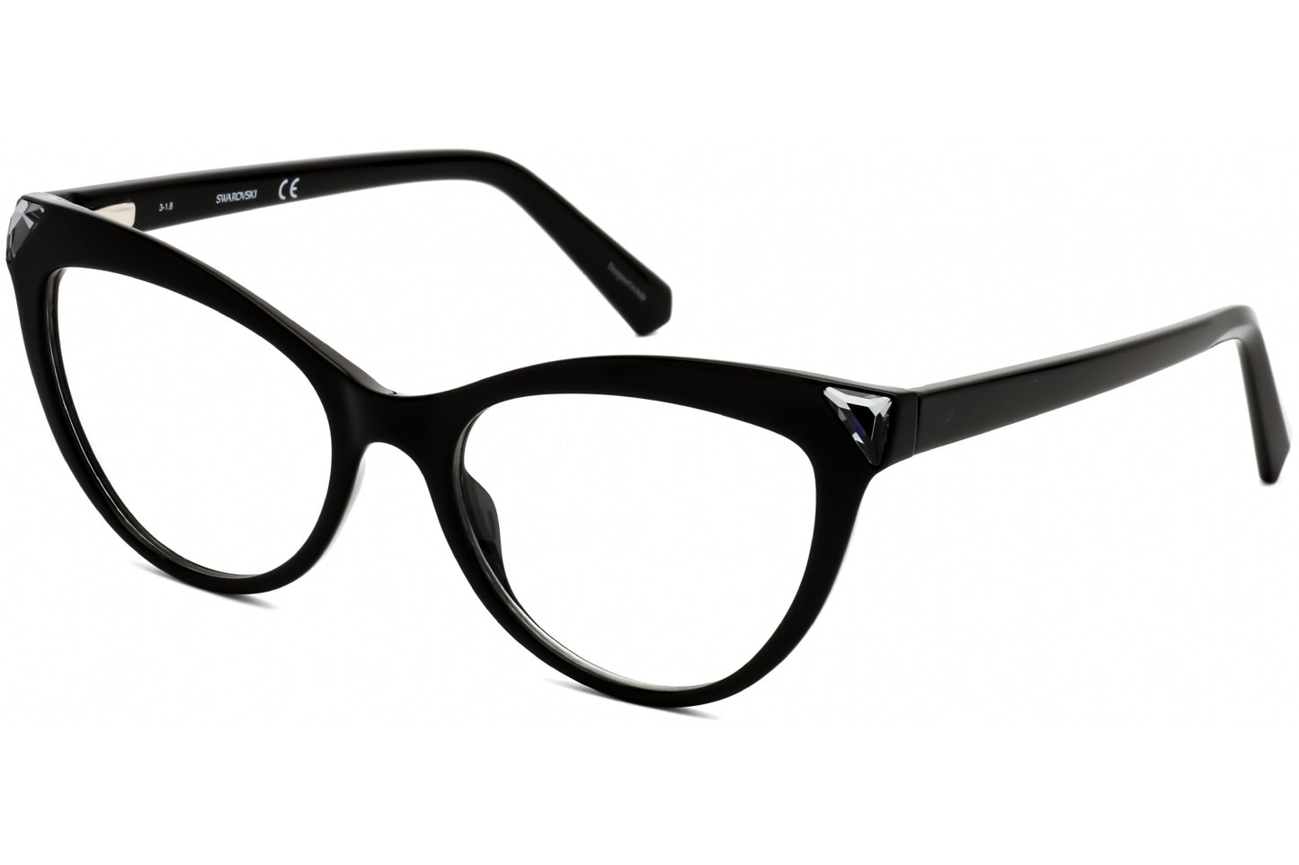 Swarovski 5268 01 Eyeglasses Shiny Black Size : 51