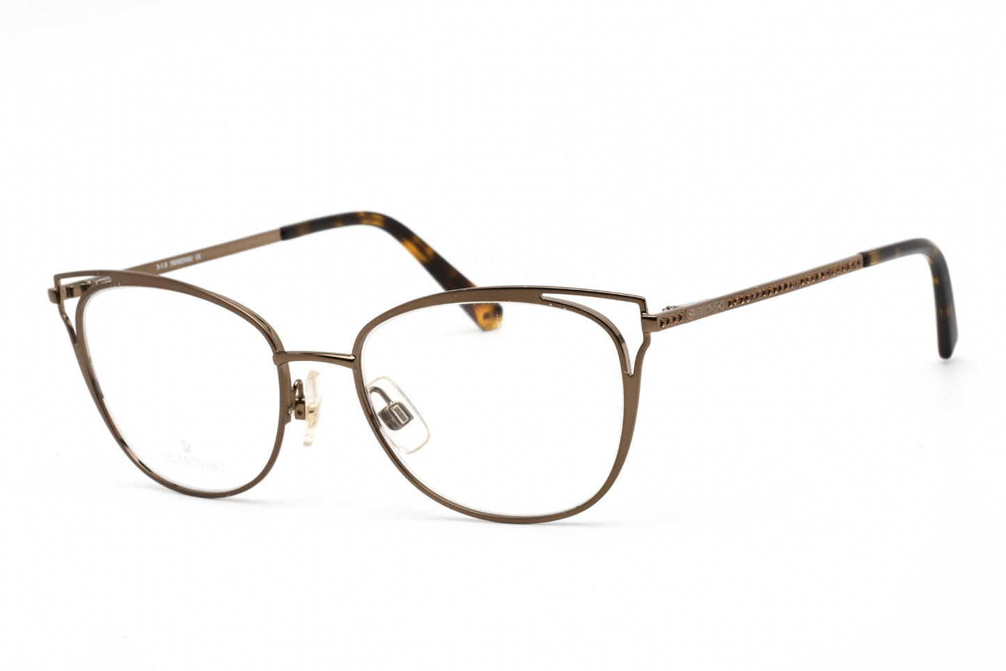 Swarovski 5260 49 Eyeglasses Matte Dark Brown Size : 52