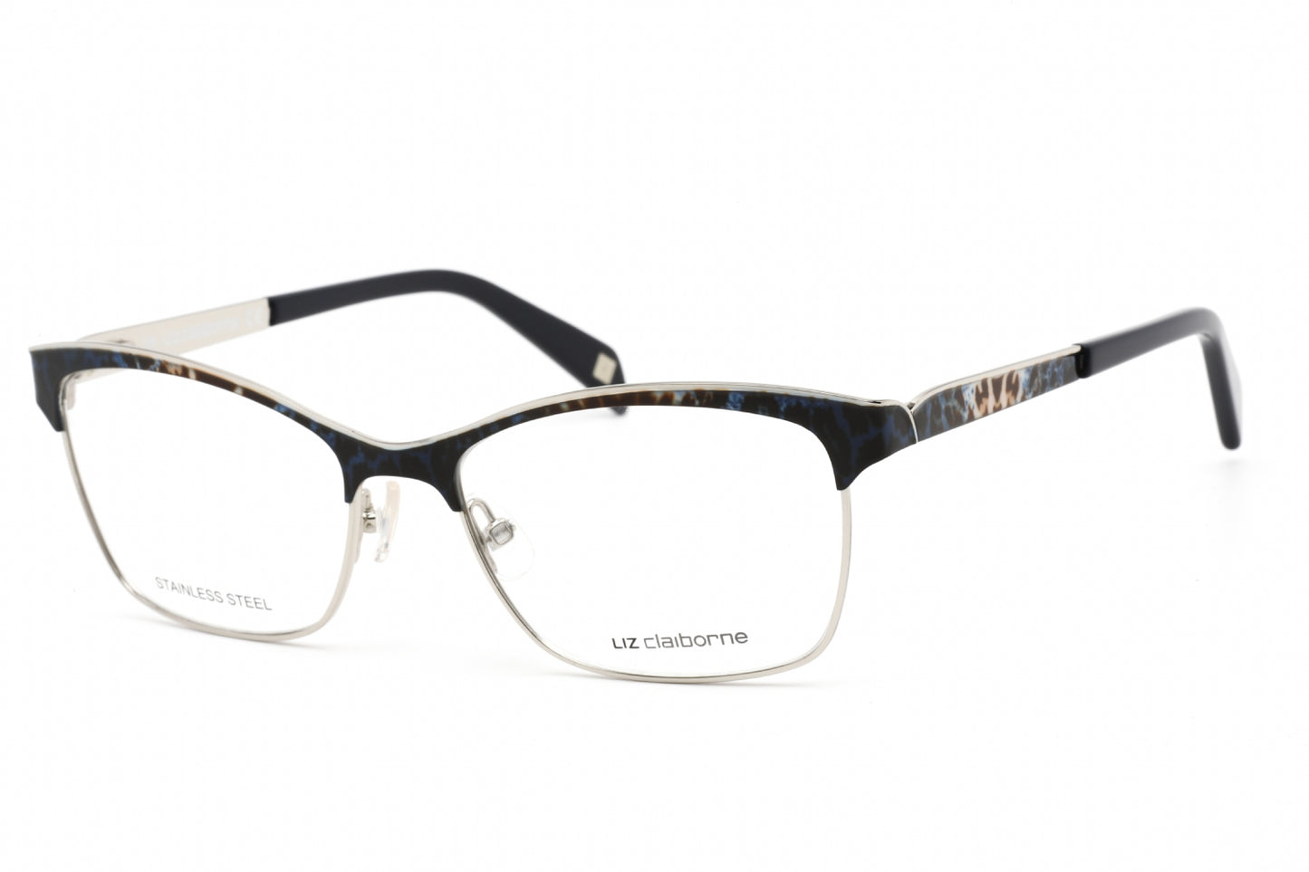 Liz Claiborne L 635 S6f00 Eyeglasses Blue Pattern Size : 53