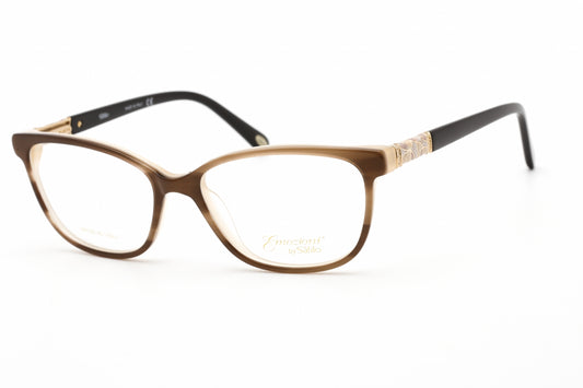 Emozioni 4049 Ex400 Eyeglasses Brown Horn Size : 52