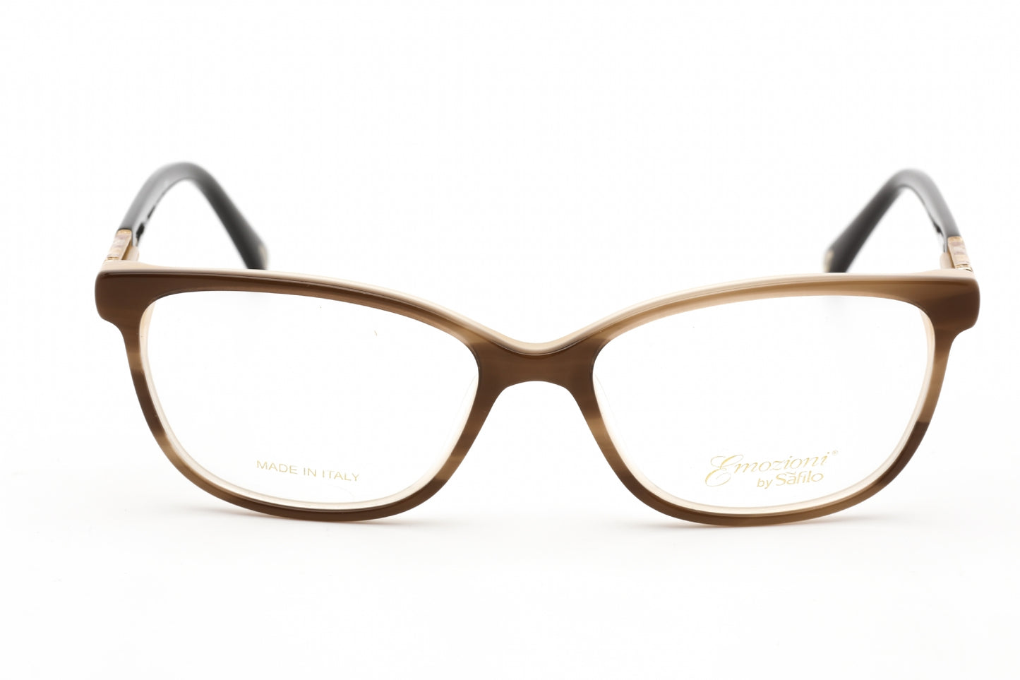 Emozioni 4049 Ex400 Eyeglasses Brown Horn Size : 52