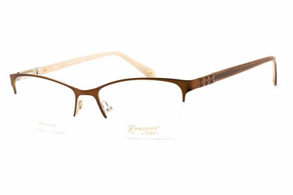 Emozioni 4379 Fg400 Eyeglasses Brown Gold Size : 53
