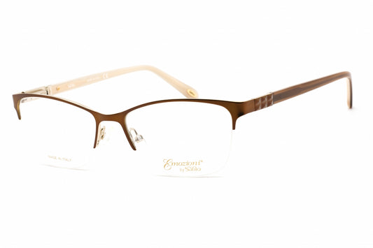 Emozioni 4379 Fg400 Eyeglasses Brown Gold Size : 53