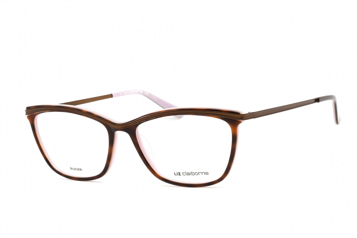 Liz Claiborne L 638 Mmh00 Eyeglasses Havana Lilac Size : 53