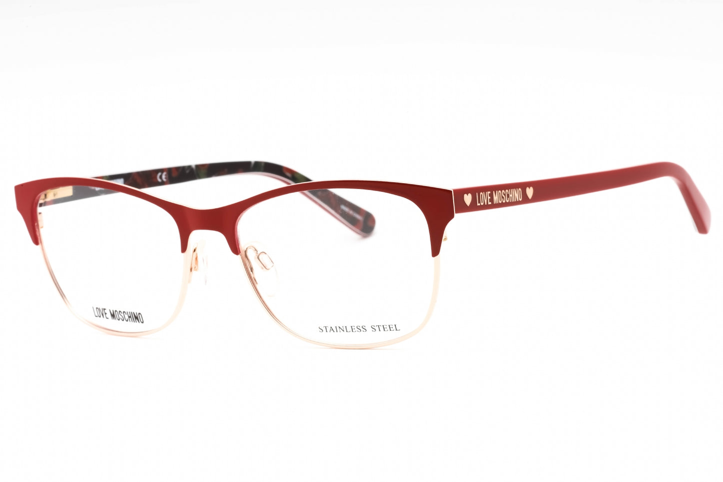Moschino Love 526 C9a00 Eyeglasses Red Size : 53