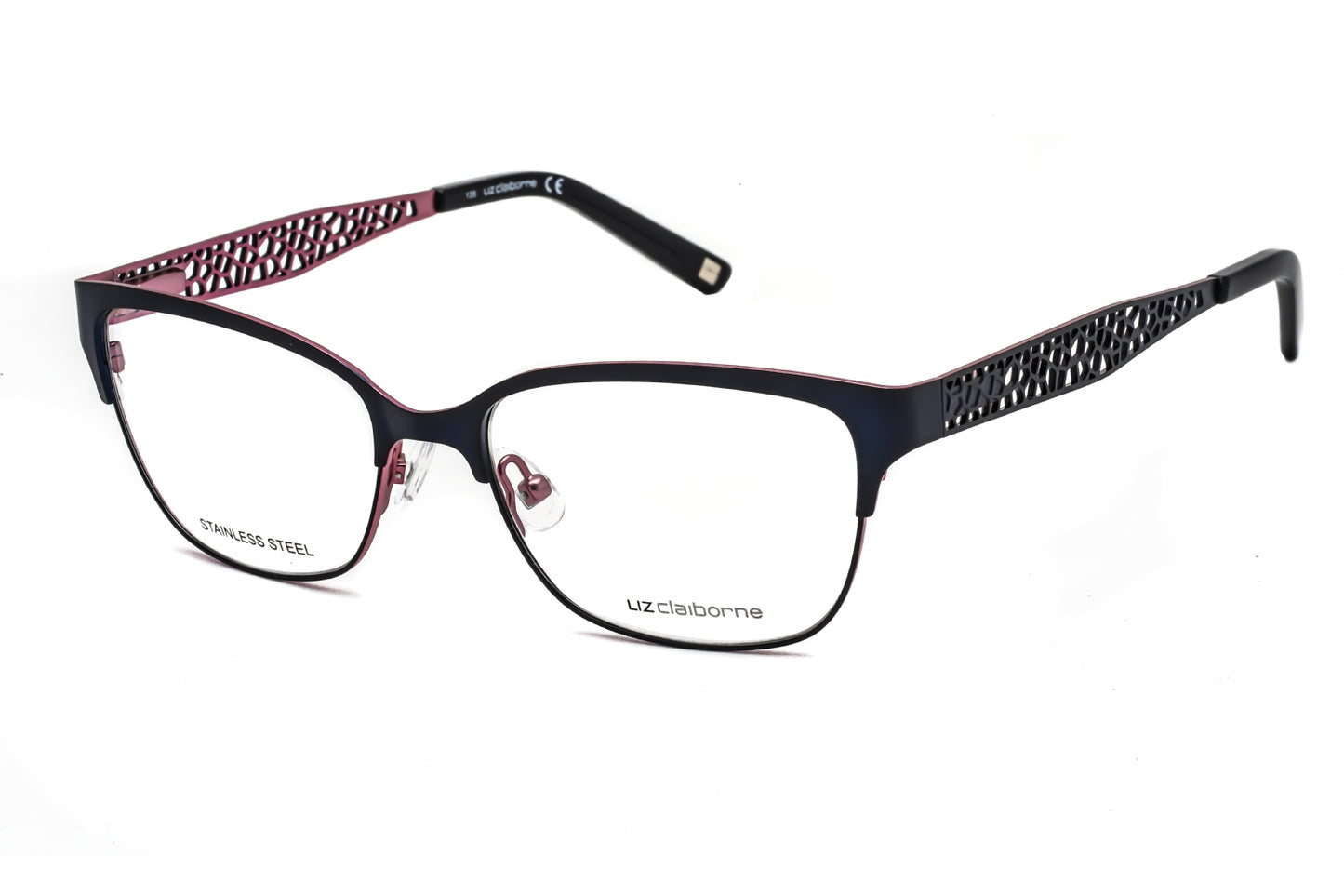 Liz Claiborne L 643 Br000 Eyeglasses Blue Pink Size : 52