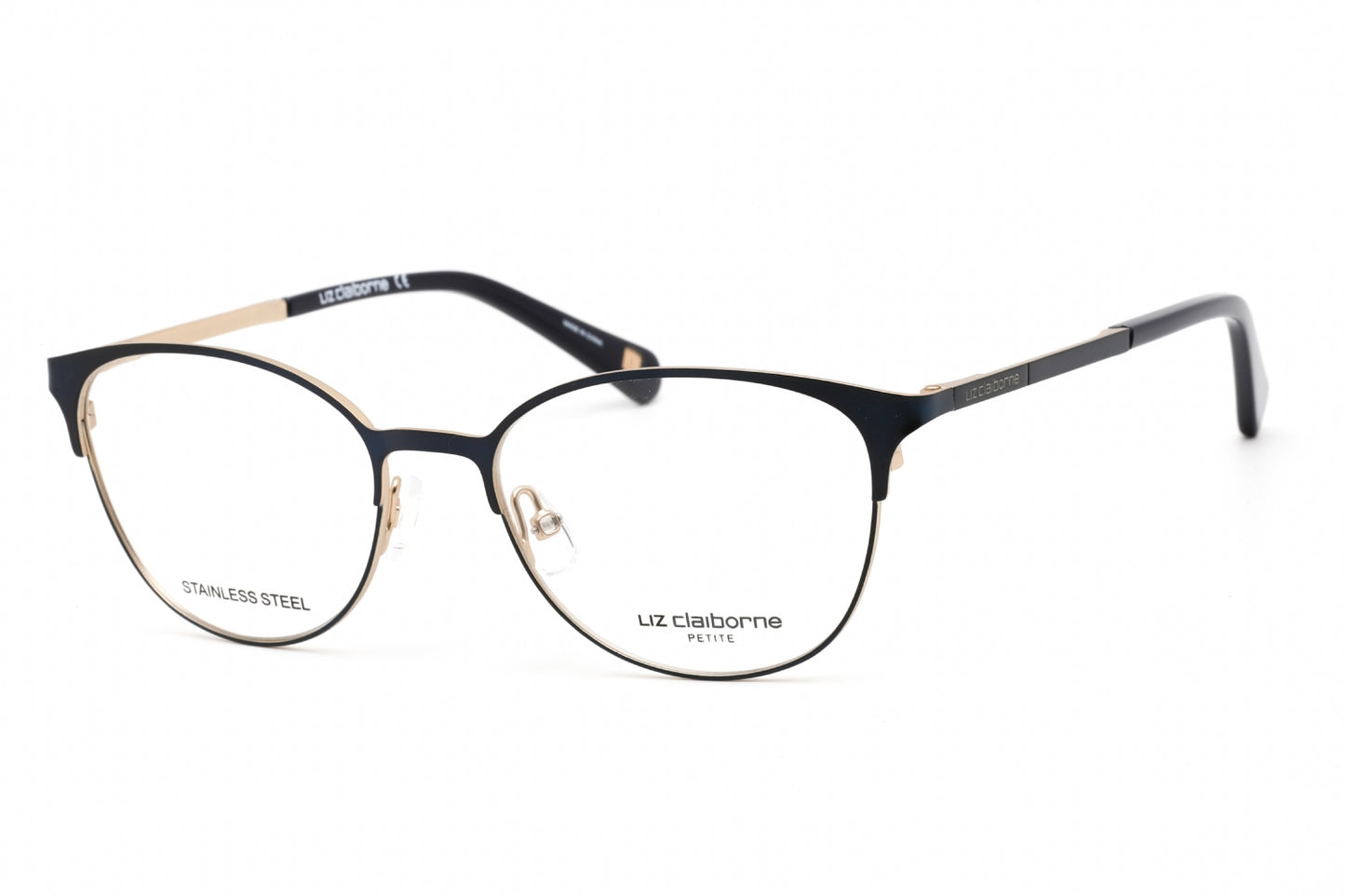 Liz Claiborne L 445 E8w00 Eyeglasses Semi Matte Navy Size : 50