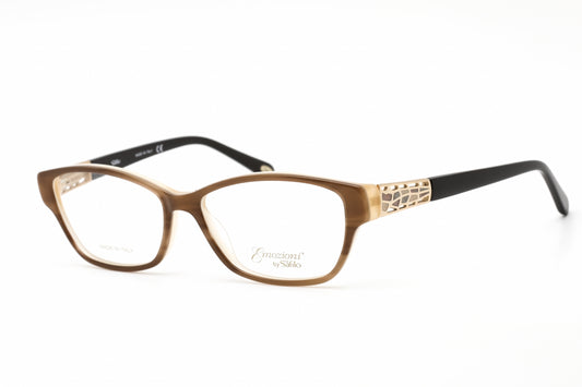 Emozioni 4053 Ex4 Eyeglasses Brown Horn Size : 54