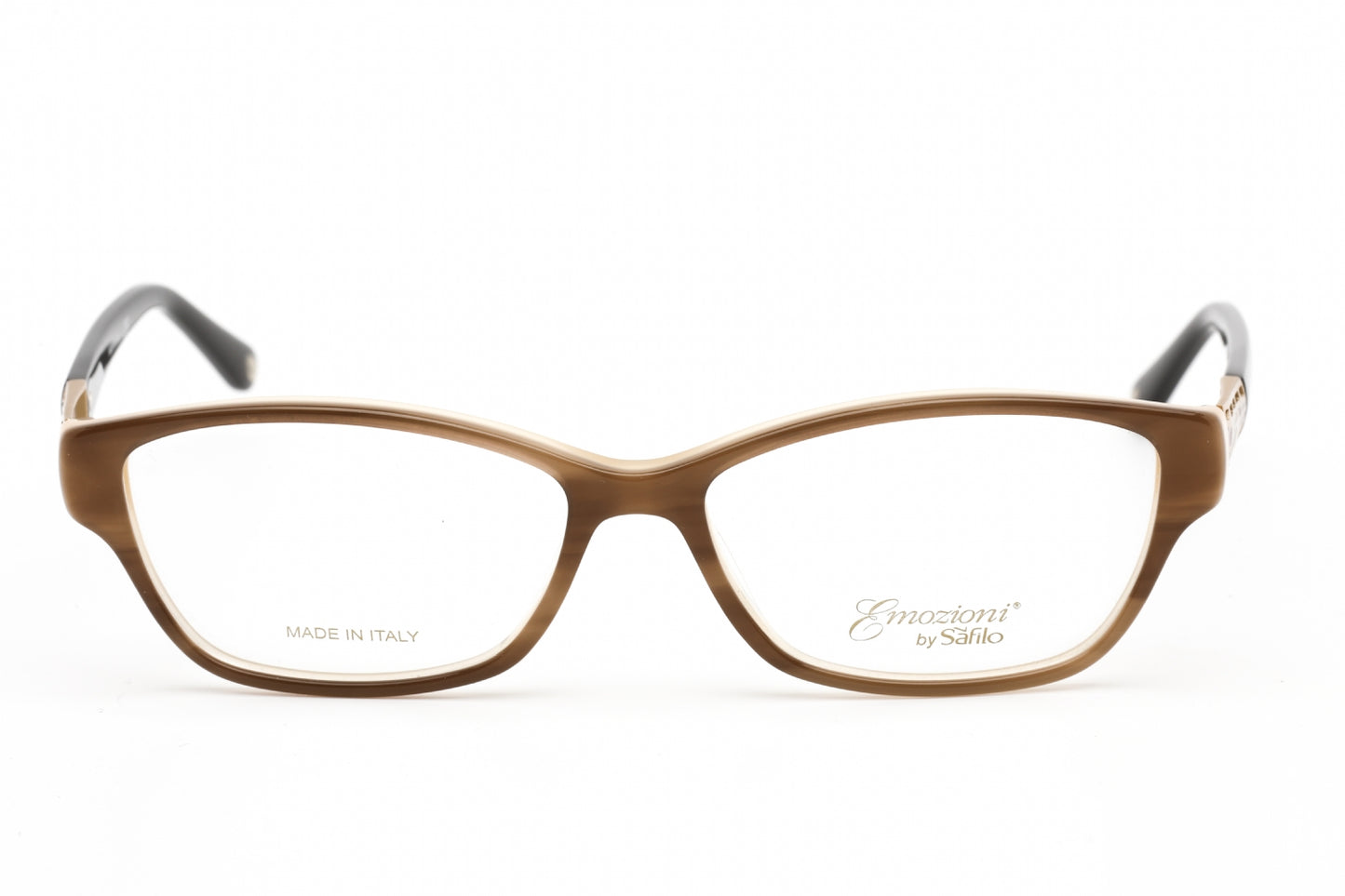 Emozioni 4053 Ex4 Eyeglasses Brown Horn Size : 54
