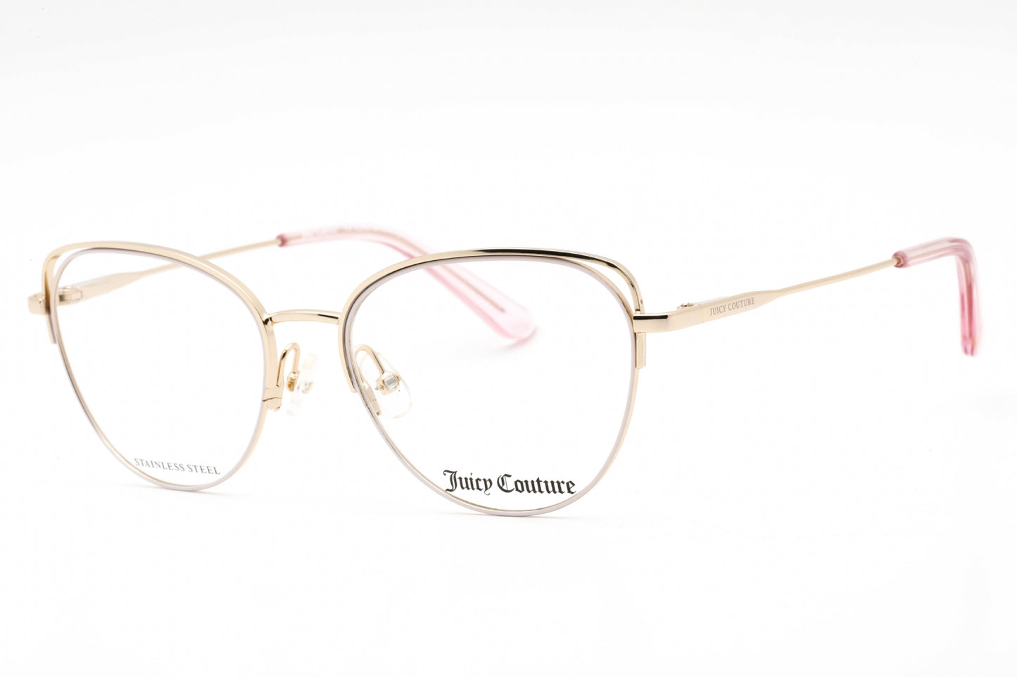 Juicy Couture 200/g Eyr00 Eyeglasses Gold Pink Size : 52