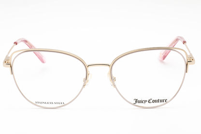 Juicy Couture 200/g Eyr00 Eyeglasses Gold Pink Size : 52