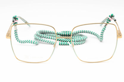 M Missoni 0021 Pef00 Eyeglasses Gold Green Size : 55