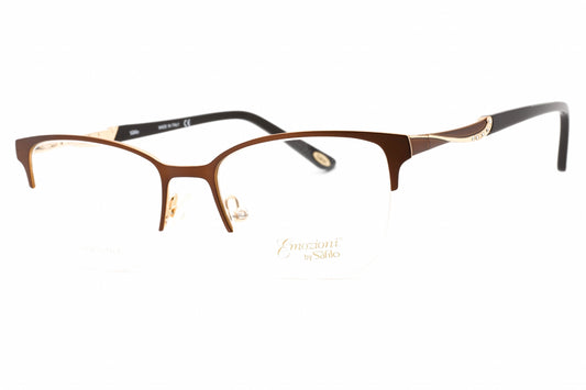 Emozioni 4396 Fg400 Eyeglasses Brown Gold Size : 51