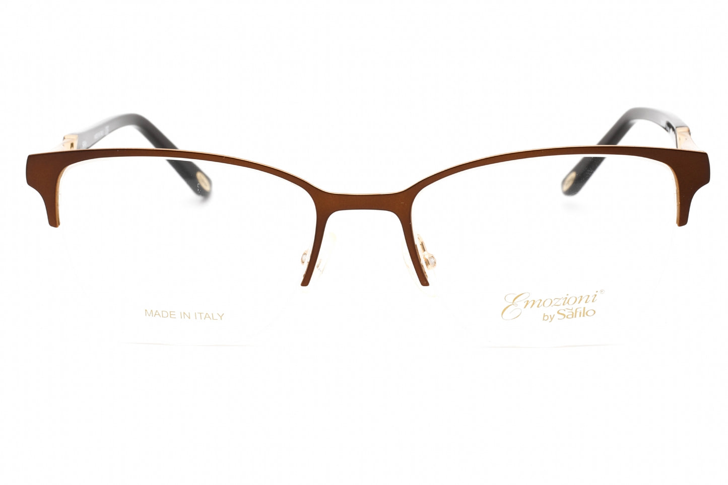 Emozioni 4396 Fg400 Eyeglasses Brown Gold Size : 51