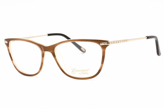 Emozioni 4056 Ex400 Eyeglasses Brw Horn Size : 53