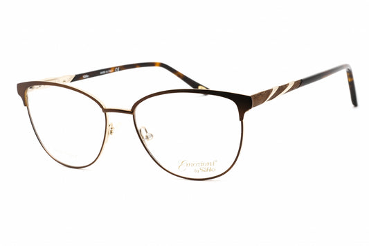 Emozioni 4399 Fg400 Eyeglasses Brown Gold Size : 54