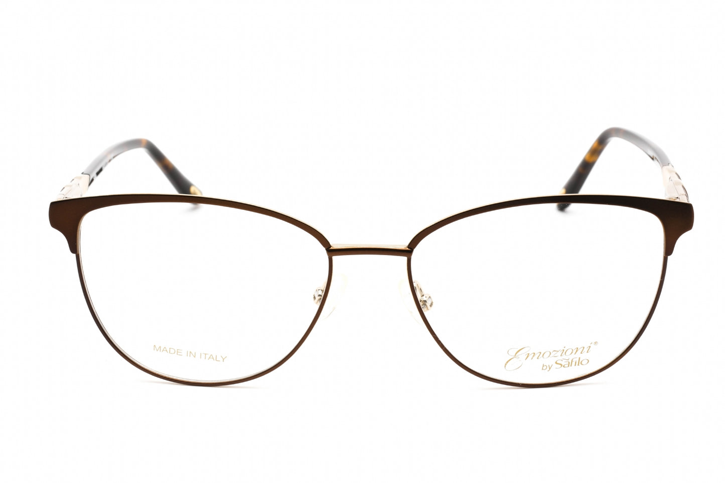 Emozioni 4399 Fg400 Eyeglasses Brown Gold Size : 54