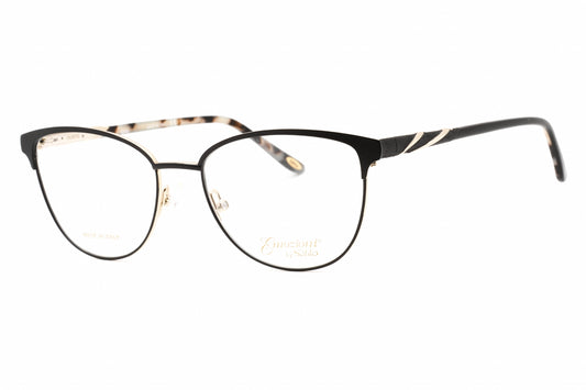 Emozioni 4399 I4600 Eyeglasses Matte Black Gold Size : 52
