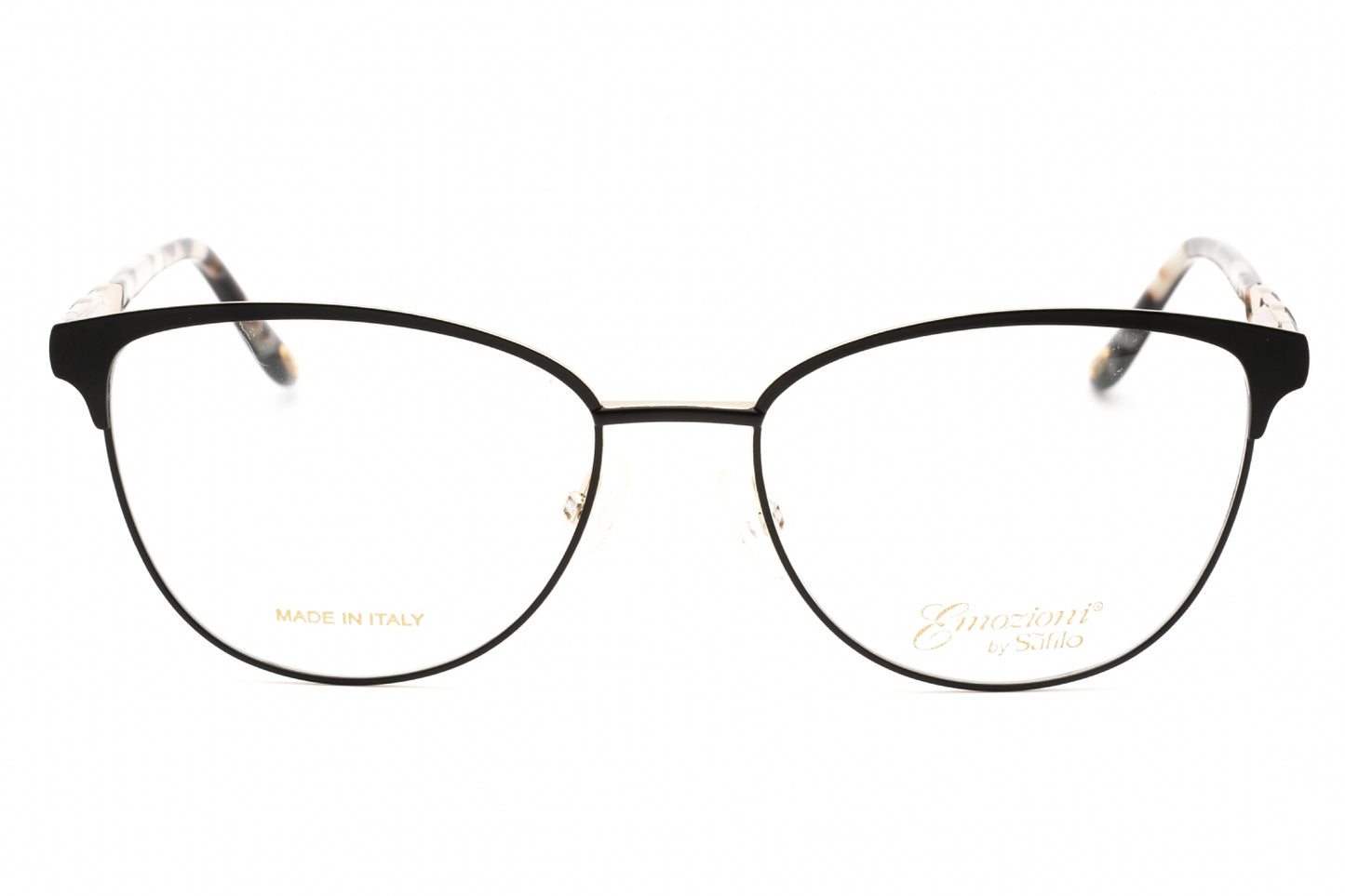 Emozioni 4399 I4600 Eyeglasses Matte Black Gold Size : 52
