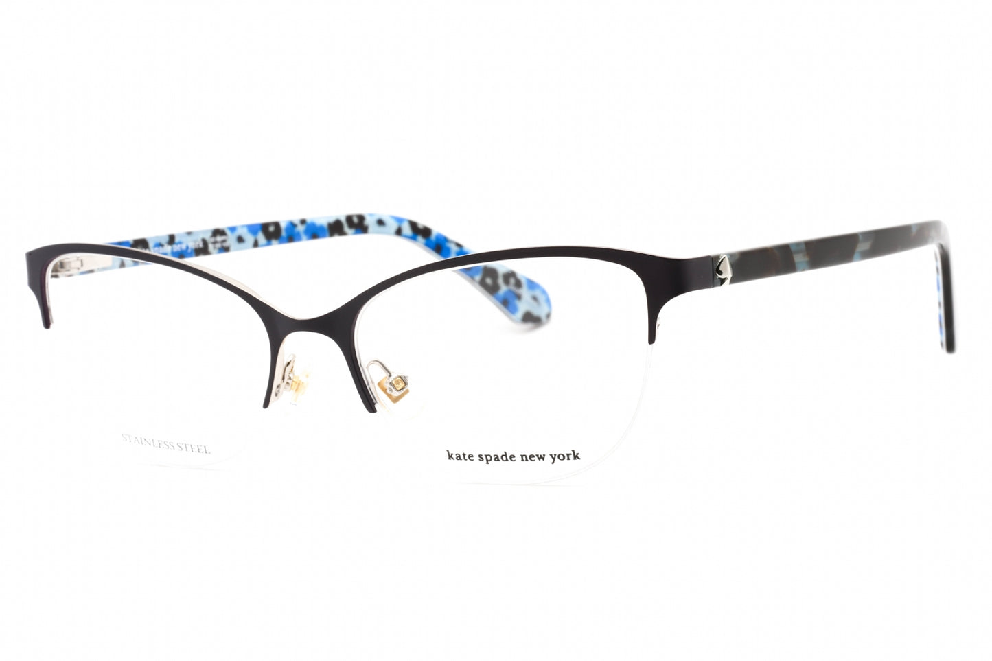 Kate Spade Adalina F2g00 Eyeglasses Mtblue Sliver Size : 53