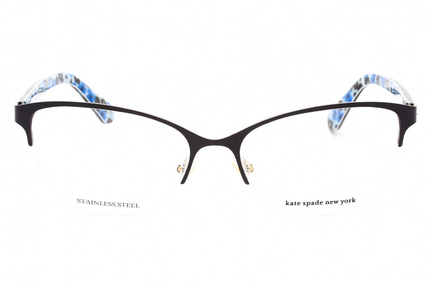 Kate Spade Adalina F2g00 Eyeglasses Mtblue Sliver Size : 53