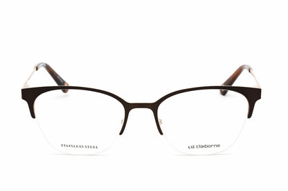 Liz Claiborne L 658 Fg400 Eyeglasses Brown Gold Size : 51