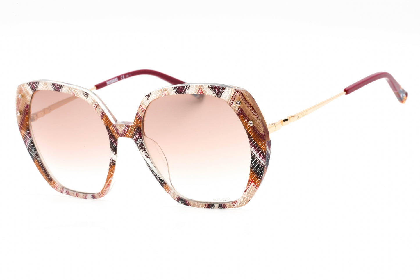 Missoni 0025/s 5ndf5 Sunglasses Plum Multicolor Size : 56