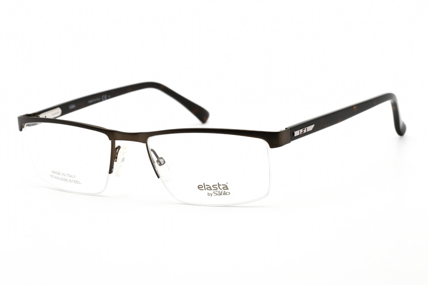 Elasta 7243 4in00 Eyeglasses Matte Brown Size : 55