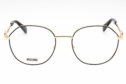 Moschino 586 Rhl00 Eyeglasses Gold Black Size : 52
