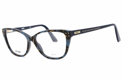 Moschino 583 Edc00 Eyeglasses Black Blue Havana Size : 54