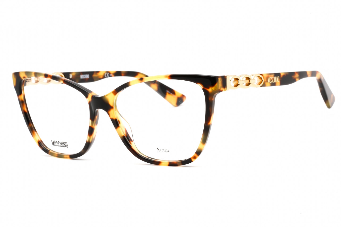 Moschino 588 Epz00 Eyeglasses Yellow Havana Size : 53