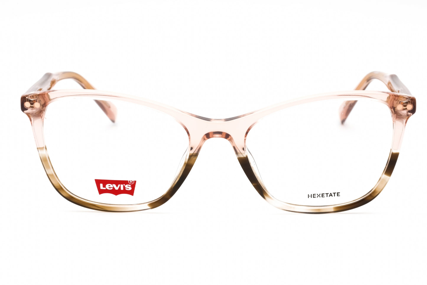 Levis 5017 1zx00 Eyeglasses Pink Horn Size : 53