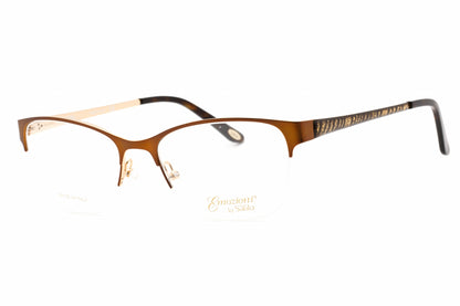 Emozioni 4407 Fg400 Eyeglasses Brown Gold Size : 51