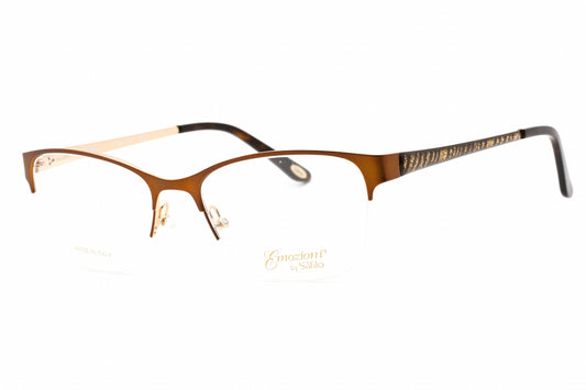 Emozioni 4407 Fg400 Eyeglasses Brown Gold Size : 51