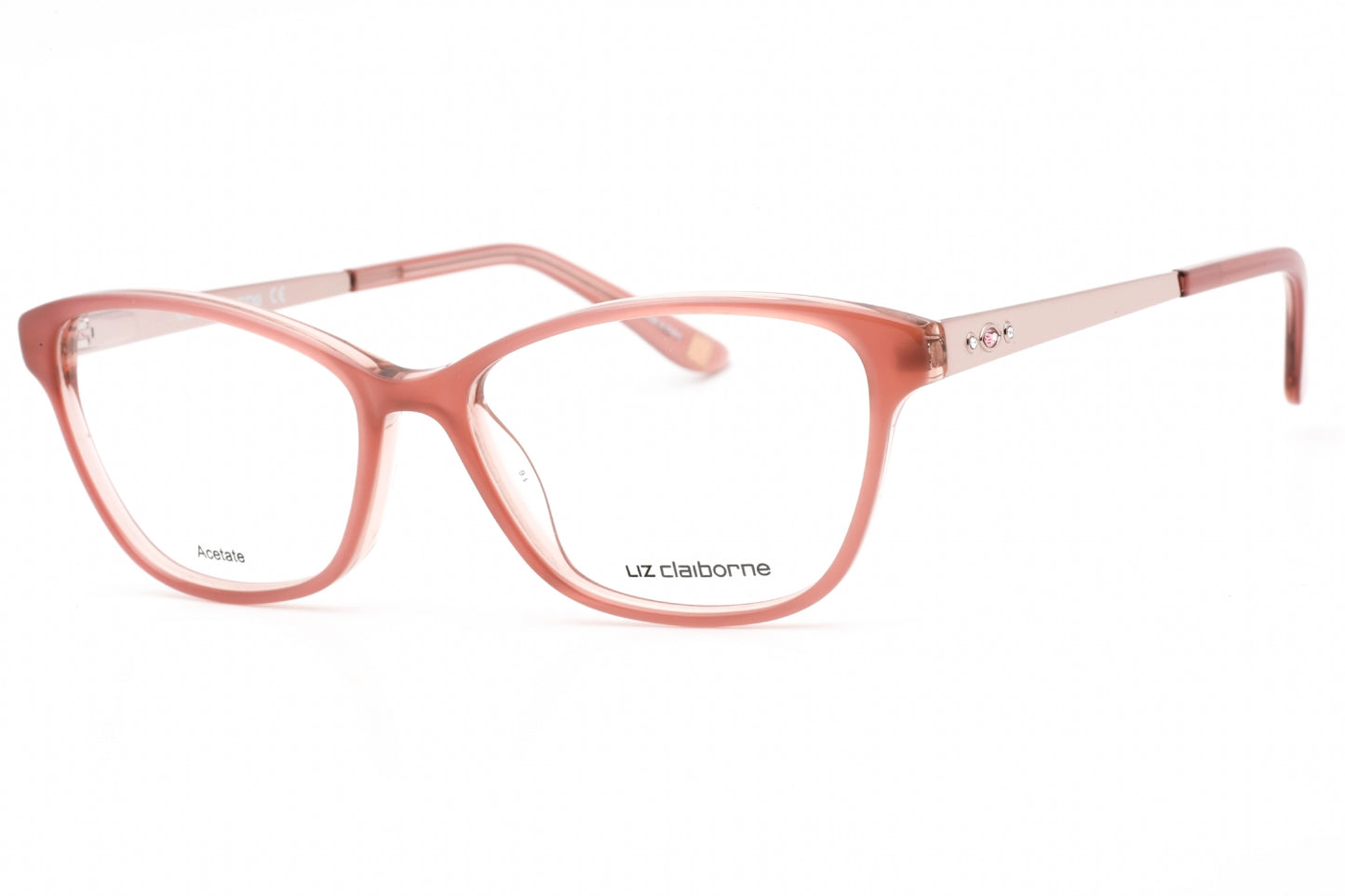 Liz Claiborne L 664 5kc00 Eyeglasses Pear Pink Size : 53