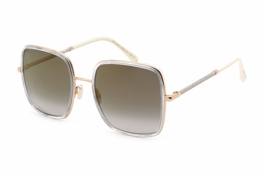 Jimmy Choo Yla/s Loj Sunglasses Gold Crystal Size : 57