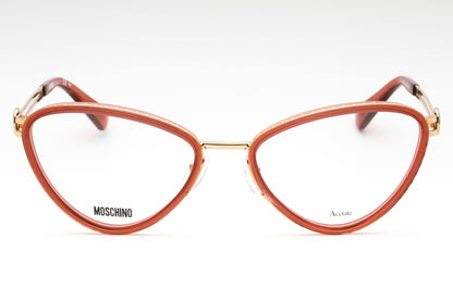 Moschino 585 Lhf Eyeglasses Burgundy Size : 54