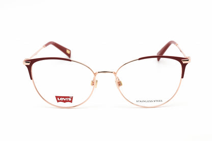 Levis 5025 Yk900 Eyeglasses Burgundy Gold Size : 52