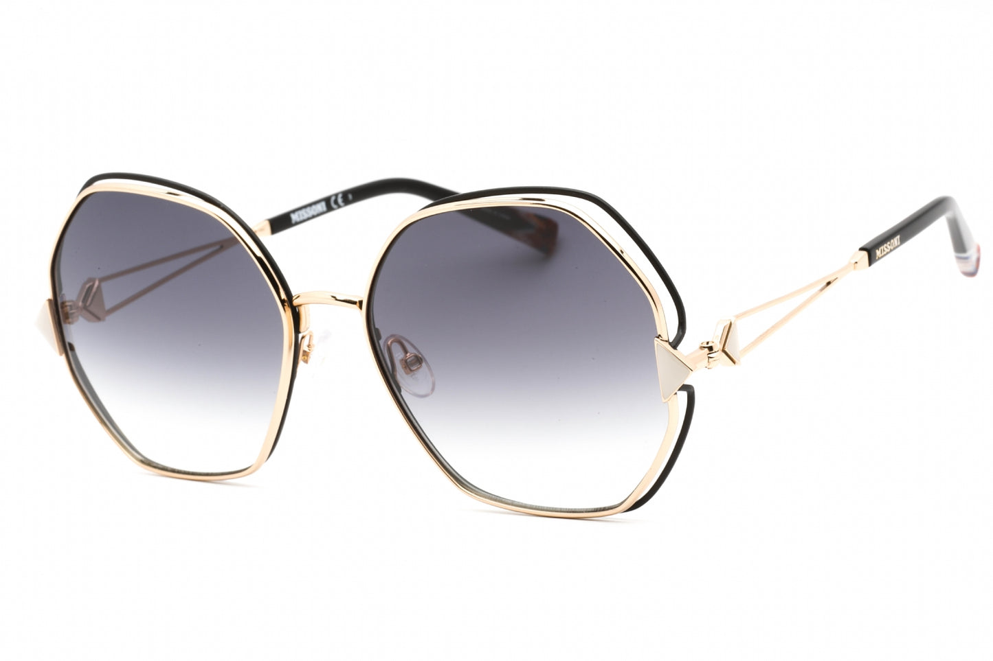 Missoni 0075/s Rhl9o Sunglasses Gold Black Size : 59