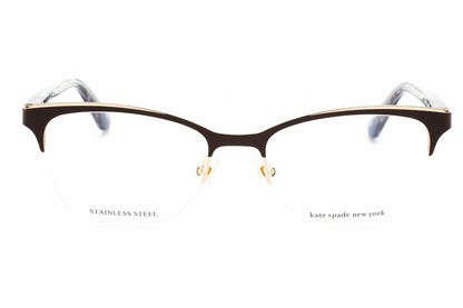 Kate Spade Brieana 7j500 Eyeglasses Brown Turquoise Size : 50