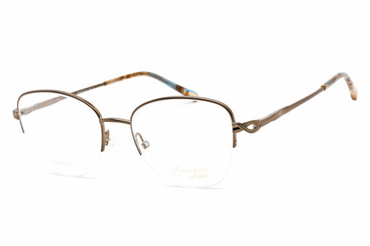 Emozioni 4409 Tui00 Eyeglasses Light Brown Size : 52